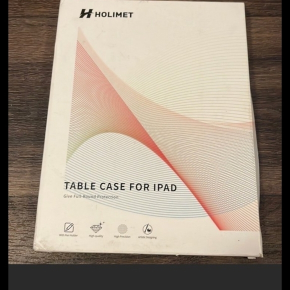 Holmiet Table Case For iPad Air 5th Gen 10.5" brown leather NEW - Picture 2 of 5